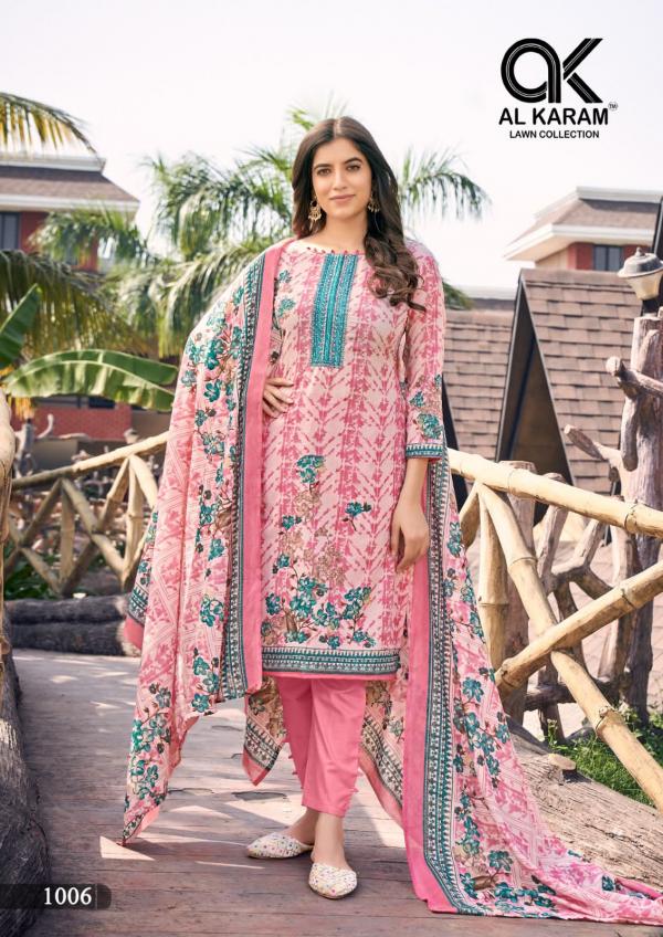 AL Karam Shanaya Vol-1 Lawn Cotton Designer Pakistani suit